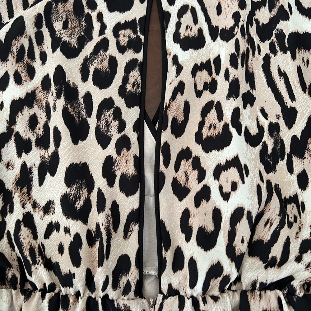 June & Hudson Leopard Print Jumper | Size S - image 4